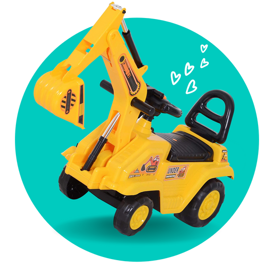 3 in 1 construction Digger ride on toy