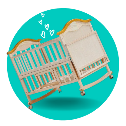 Little Bambino 5-in-1 Baby Rocking Cot & Co-Sleeper Crib