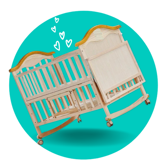 Little Bambino 5-in-1 Baby Rocking Cot & Co-Sleeper Crib