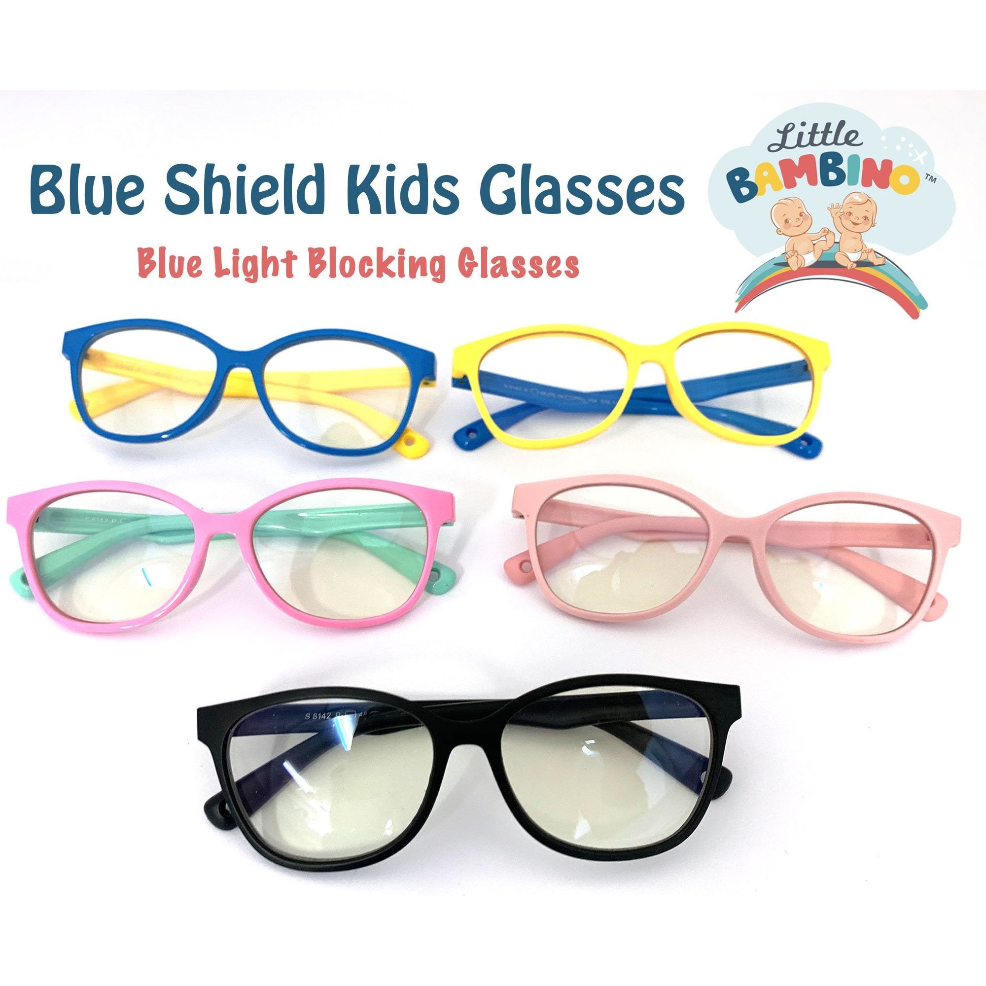 Little Bambino Blue Shield Kids Glasses